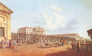Ассигнационный банк на Садовой улице. Худ. Б. Патерсен. 1807.